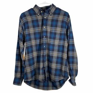 BILLS KHAKIS Blue Niantic Plaid Flannel Shirt